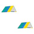 thumbnail image 4 of Redempat Waterproof Swing Set Replacement Tarp Roof Tent Sunshade Enhanced Performance Green Yellow Blue 132x226cm 2Set, 4 of 6