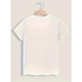 thumbnail image 3 of Walk By Faith Print T-shirt, Casual Short Sleeve Crew Neck Top For Spring & Summer, Women's Clothing Tee For Adult, Men, Women, Teen, Teenager, Adolescent, Youth, 3 of 6