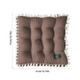 thumbnail image 3 of Floral Chair Cushion 16x16 Inch Thickened Non-Slip Seat Pad with Elastic Straps for Dining Office Patio, 3 of 7