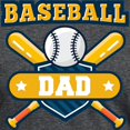 thumbnail image 3 of CafePress - Baseball Dad T Shirt - Mens Tri-blend T-Shirt, 3 of 4