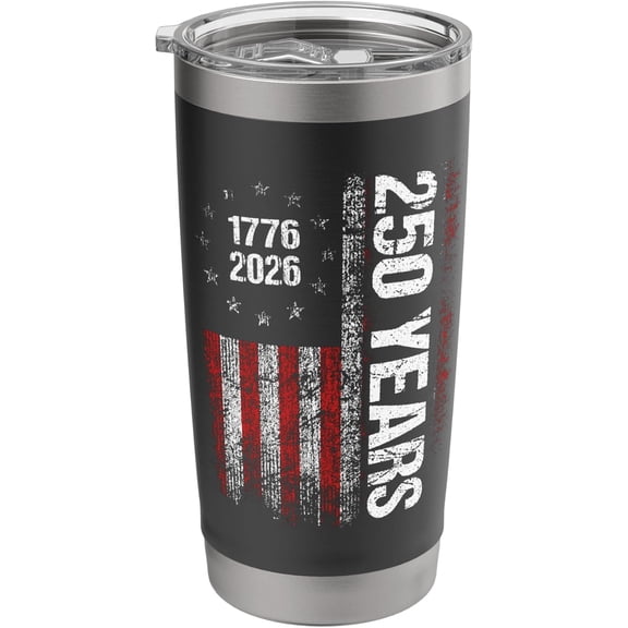 250 Years American Anniversary 250th Independence Day Stainless Steel Insulated Tumbler