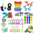 thumbnail image 4 of Honganda 30Pcs Sensory Toys Set, Stress Relief Finger Training Dimple Games Kit, 4 of 9