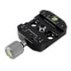 thumbnail image 3 of Abrazadera de liberación rápida para montaje de placa, adaptador de montaje de cámara resistente a la corrosión, para monopié QR de 38 mm, 3 of 9