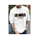 thumbnail image 1 of Cotton Short Sleeve T-Shirt Vintage West Coast Los Angeles Print T-Shirt for Men - Casual Cotton Knit Fabric, Unisex, Summer Collection, Round Neck, 1 of 6