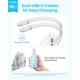 thumbnail image 3 of Anker Zolo Power Bank (2025 Upgraded Version), 45W Max Fast Charging, 20,000mAh Battery Pack, Dual Built-in USB-C Cables, USB-C&A Port, Compatible for iPhone 17/16 Series, Galaxy, MacBook, and More, 3 of 5