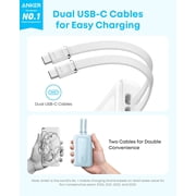 Anker Zolo Power Bank (2025 Upgraded Version), 45W Max Fast Charging, 20,000mAh Battery Pack, Dual Built-in USB-C Cables, USB-C&A Port, Compatible for iPhone 17/16 Series, Galaxy, MacBook, and More