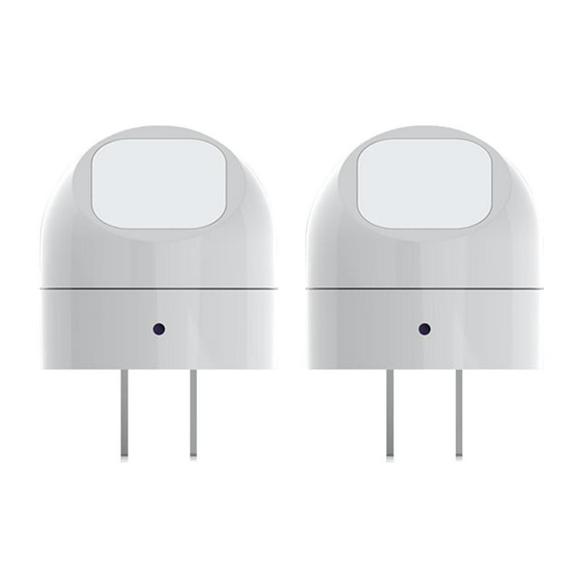 Automatic Dusk to Dawn 360-Degree Directional LED Night Light 2-Pack, White Finish, 3000 Kelvin