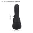thumbnail image 2 of Unique Bargains Ukulele Case 23 Inch Ukulele Bag Single Shoulder Backpack with Adjustable Straps Black, 2 of 4