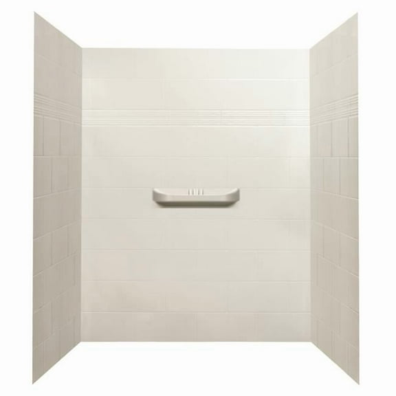 Alexa Acrylic Alcove Shower Wall - 48 x 36 x 75 in.