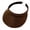 Coffee, variant on Cloth Covered Slip-On Visor for Women, Adjustable Cap Sports Sun Visors for Men, Yellow