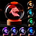 thumbnail image 3 of MyArtWe 3D Axolotl Crystal Ball Night Light Colorful Desktop Table Lamp, 3 of 7