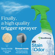 Eco Strong Enzymatic Pet Stain & Odor Remover for Cats & Dogs, 32 oz Sprayer Bottle