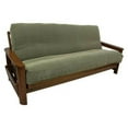 thumbnail image 2 of Solid Microsuede Double Corded 8 to 9-inch Full Futon Cover - Spice, 2 of 2