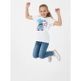 thumbnail image 4 of Lilo and Stitch Girls Happy Stitch Stars Graphic Tee with Short Sleeves, Sizes 4-16, 4 of 7