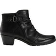 thumbnail image 2 of Women's Earth Origins Marietta Malcolm Ankle Bootie Black Leather 8 M, 2 of 5