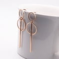 thumbnail image 4 of Fashion Simple Punk Earrings Gold Silver Color Tassel Long Section Size Circle Pendant For Ladies Gifts, 4 of 5