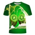 thumbnail image 1 of T-Shirt Créatif d'Été pour Hommes Citron Concombre Imprimé 3d Hip Hop Classique Col Rond Mode Décontracté Manches Courtes, 1 of 5