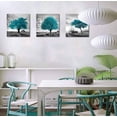 thumbnail image 4 of Canvas Wall Art for Bedroom Black and White Farmhouse Rustic Country Landscape Teal Trees Picture Wall Decor Modern Framed Artwork 3 Pieces Wall Decoration for Dining Room Kitchen Bathroom Office Home, 4 of 6