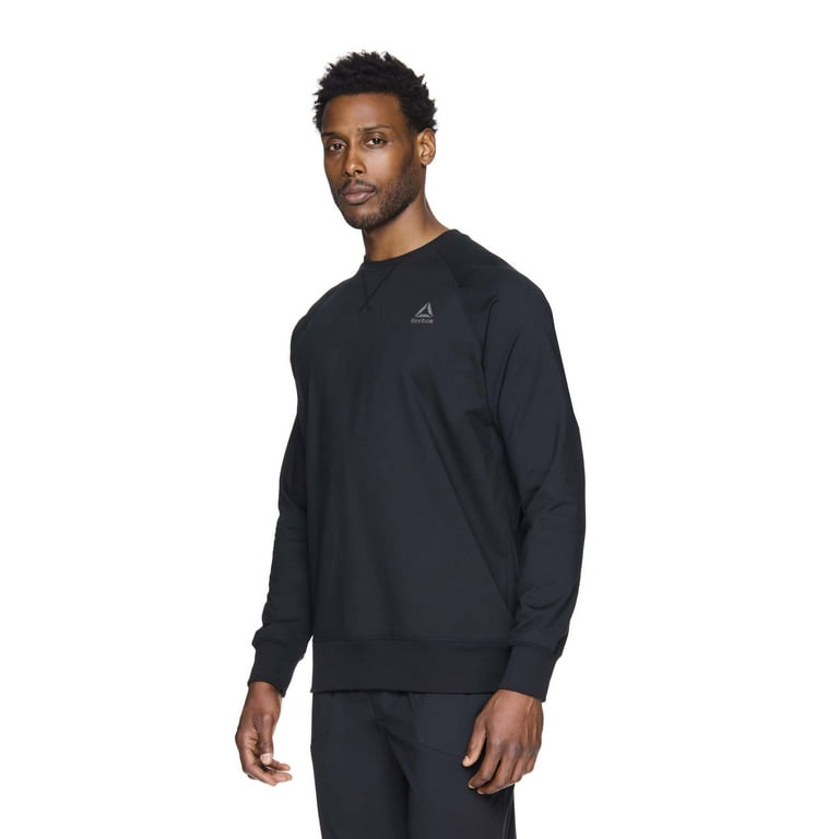 Reebok Mens and Big Mens Off the Grid Fleece Crewneck Sweatshirt up to Sizes 3XL Walmart
