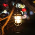 thumbnail image 4 of Linterna de camping vintage Lámpara de luz de tienda colgante recargable USB impermeable Labymos  Lámpara de batallón de rocío, 4 of 7