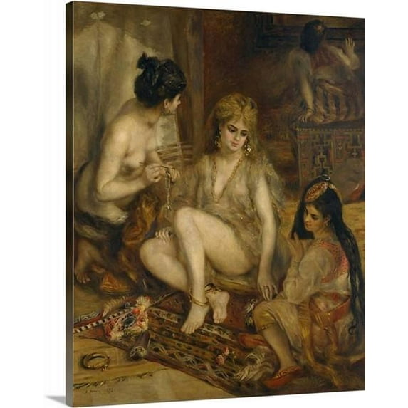 Parisiennes in Algerian Costume or Harem by Pierre-Auguste Renoir Canvas