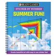 thumbnail image 1 of Brain Games - Sticker by Number: Summer Fun! (Square Stickers): Create Beautiful Art With Easy to Use Sticker Fun!, 1 of 1