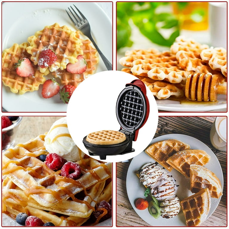 1pc Mini Waffle Maker, Non-stick Waffle Iron, Perfect For Kids' Pancake,  Waffle, Panini, Breakfast, Lunch, Snack, Home Cooking, Compact Design,  Sandwich, Egg, Easy To Clean, A Perfect Christmas Gift.