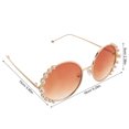 thumbnail image 2 of OUNONA Gafas De Sol Circulares Con Marco Metálico Y Detalles De Para Exteriores, 2 of 8