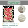 thumbnail image 5 of Summer Watermelon House Flag Double Sided Buffalo Plaid Dot Welcome Sweet Friends Yard Flag Burlap Vertical Seasonal Farmhouse Yard Outdoor Decoration 28 x 40 Inch, 5 of 6