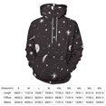 thumbnail image 2 of Space Stars Moon Pattern Men's Women New Sweatshirt Hoodie Men's Plus Size Sweatshirt Hooded Sweatshirt 3d Printed Street Men's Cloth, 2 of 6