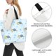 thumbnail image 3 of Balery Cartoon Turtle Bolsa Tote Estilo Estético con Cremalleras, Bolsa de Hombro, Bolsa de Compras Grande y Plegable, 3 of 8