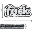 thumbnail image 2 of Colorful Funky Cute Bathroom Rugs Bath Mat Non Slip Rubber Backed Machine Washable, Rude Swear Words Trendy Aesthetic Unique Cool Shag Absorbent Bath Rug Funny Gift for Her/Him, 2 of 5