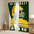 thumbnail image 3 of Erosebridal American Football City Curtains and Drapes (38x45), Eat Sleep 30%-50% Blackout Curtains for Bedroom, Soccer Lover Curtains for Living Room, Window Drapes Room Decoration, 3 of 6