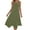 c01Green, variant on Summer Casual Dresses for Women Plain Sleeveless Round Neck Midi Dress Swing Tank Sundress Pleated Tshirt Dress with Pockets Yellow XXL