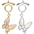 thumbnail image 1 of 2 Pcs Connecteurs de Collier pour Bracelet Bijoux Fermoirs Chaînes d'Extension, 1 of 8