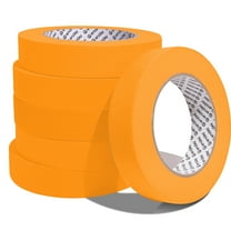 enday Masking Tape, 1" x 60 Yards, Orange, Pack of 6