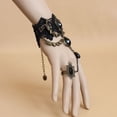 thumbnail image 3 of jiaroswwei Faux Gem Black Lace Ring Bracelet Women Gothic Punk Style Necklace Bracelet Jewelry Accessory, 3 of 8