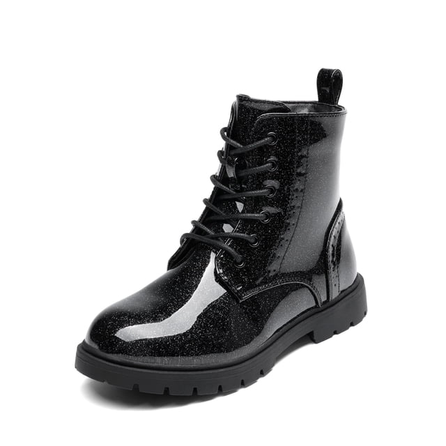 Botas DREAM PAIRS KBO211 para Niños, Botines de Combate Negros Talla 8