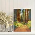 thumbnail image 2 of Redwood Forest Path Canvas Wall Art，Perfect for Living Room， Bedroom， Office， Hallway， and Bathroom Decor, 2 of 8