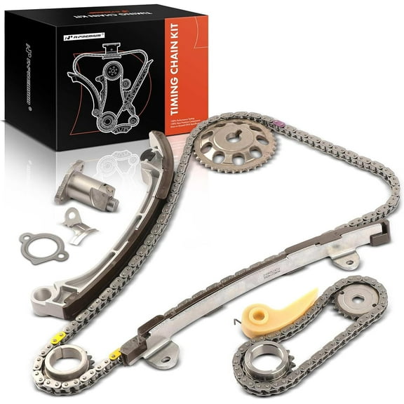 A-Premium 12-PC Engine Timing Chain Kit Compatible with Toyota Camry 2002-2011, RAV4 2001-2008, Corolla 2009-2012, Highlander, Matrix & Scion tC, xB & Lexus HS250h & Pontiac Vibe, DOHC, L4 2.0L 2.4L