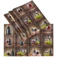 thumbnail image 1 of Sets de Table Vintage pour Table de Cuisine, Sets de Table Vin Raisin 12x18 Pouces, Sets de Table Polyester Lavables Résistants à la Chaleur, 1 of 7