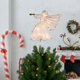 thumbnail image 2 of Northlight 10" Gold Angel Tree Topper, Warm White Lights, 2 of 7