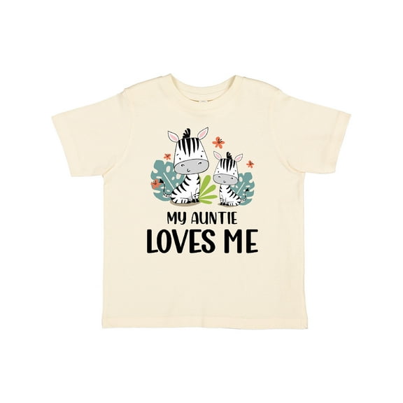 Inktastic Zebra My Auntie Loves Me Boys or Girls Toddler T-Shirt