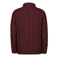 thumbnail image 3 of Arshiner Boy's Cable Knitted Sweater Half Zip Lightweight Casual Pullovers for Kids 5-6 Years Wine Red 160, 3 of 9