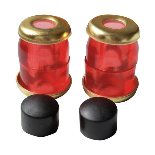 Paquete de 4 bujes de cilindro de repuesto para monopatín de PU suave, 15 x 15 mm Rojo dorado