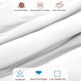 thumbnail image 6 of Lux Decor Collection Queen Duvet Cover Set 3 Piece -Soft Microfiber Comforter Cover Zipper Closure with Matching Pillow Shams - (Full/Queen, White), 6 of 8