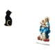 thumbnail image 5 of Estatua de gato para escritorio, figura de acrílico, letrero de mesa, adorno moderno con resina resistente, adecuada para sala de estar, oficina, esta, 5 of 8