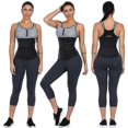 thumbnail image 3 of Waist Trimmer Belt Women Sauna Suit Sweat Wrap Trainer Slimming Cincher Body Shaper, 3 of 5