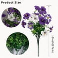 thumbnail image 4 of Anewi Artificial Petunias for Outdoors, UV Resistant Fake Silk Flowers for Outside Planters, Realistic Faux Flower Plants for Porch and Patio, 1 Bundle, 4 of 9
