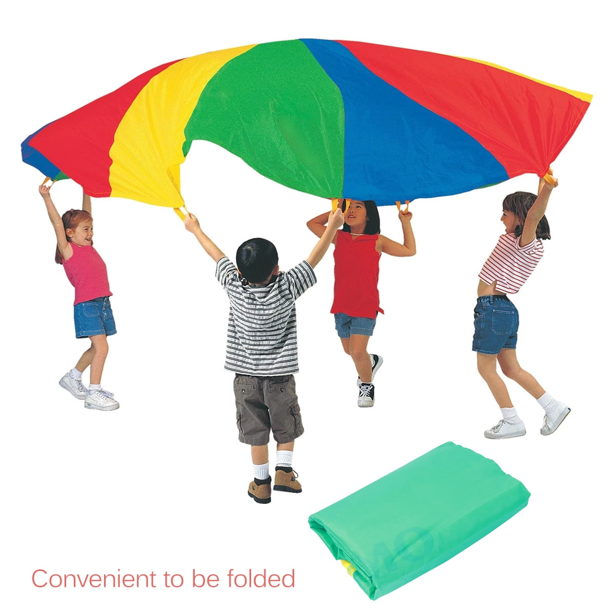 6 ft Kids PINK Play Parachute Outdoor Indoor Children's Activity Game Sport 